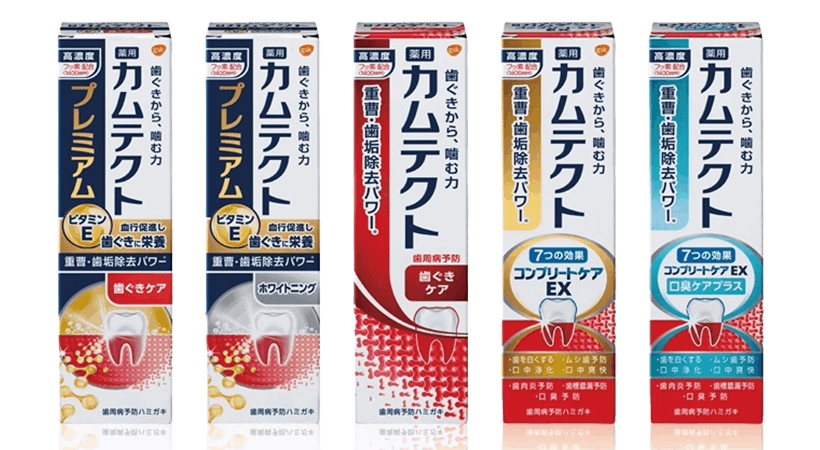 カムテクトの製品紹介 - 歯周病予防の歯磨き粉カムテクト